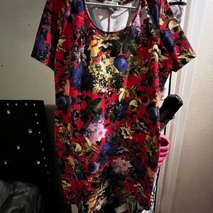 Floral Short Sleeve Dress
